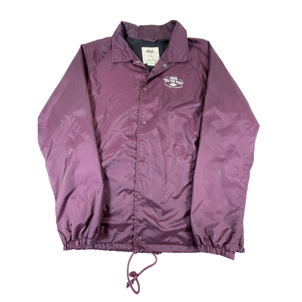 Vans Jacket Mens Large Torrey Coaches Off The Wall Fleece Lined Windbreaker